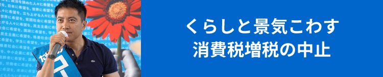 くらしと景気こわす消費税増税の中止