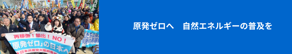 原発ゼロへ　再生エネルギー